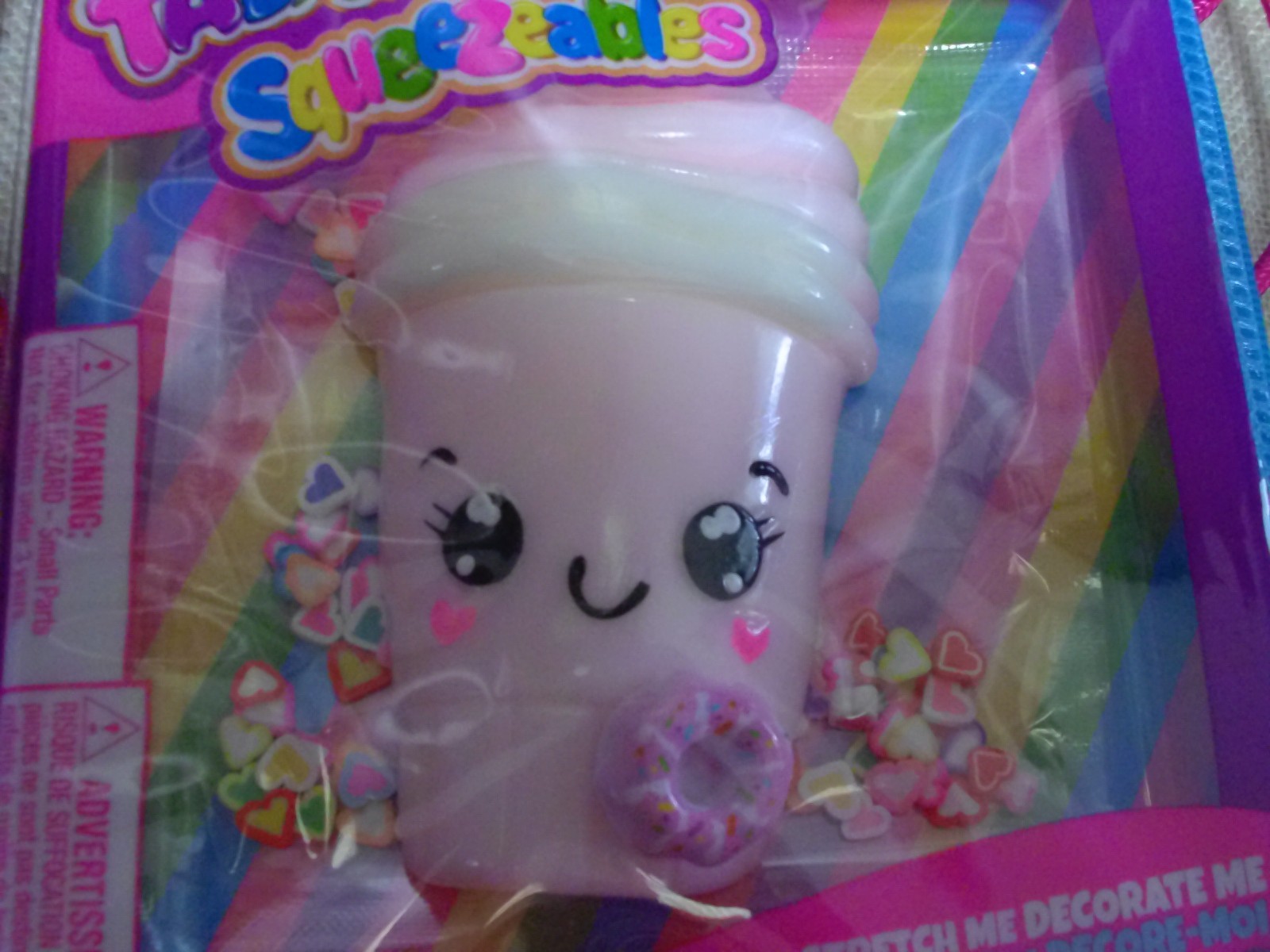 2 Taba Jelly Squeezeables PINK SHAKE AND PINK CUP Squishy, SCENTED Squeeze Toy