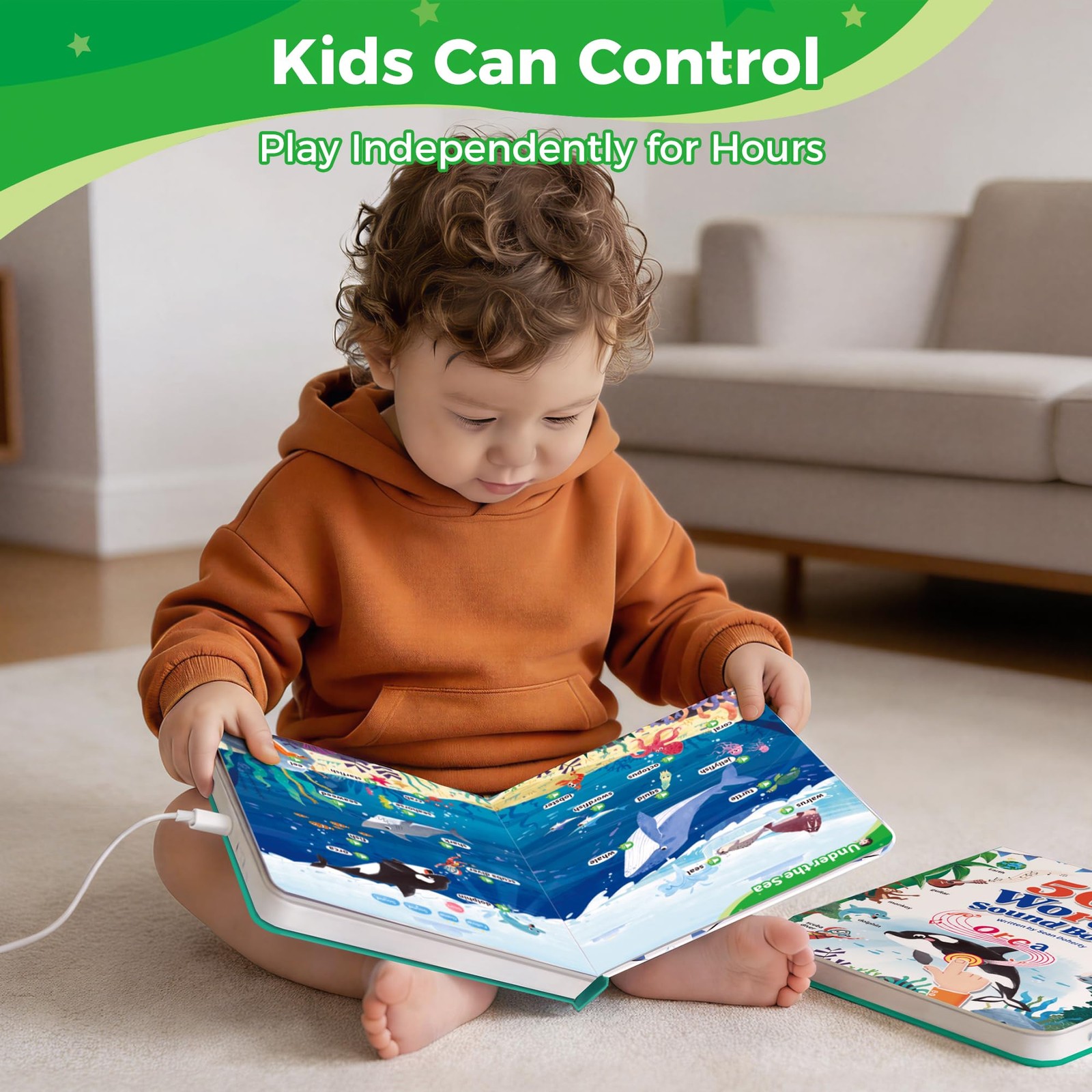 Interactive Learning Sound Book for Kids Ages 3-8 – 500 Core English Vocabula…
