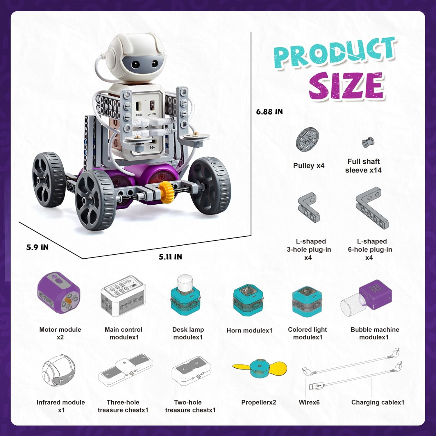 24-IN-1 STEM Circuit Science Experiments Robotics Kits Toys for Kids Ages 8-12 9