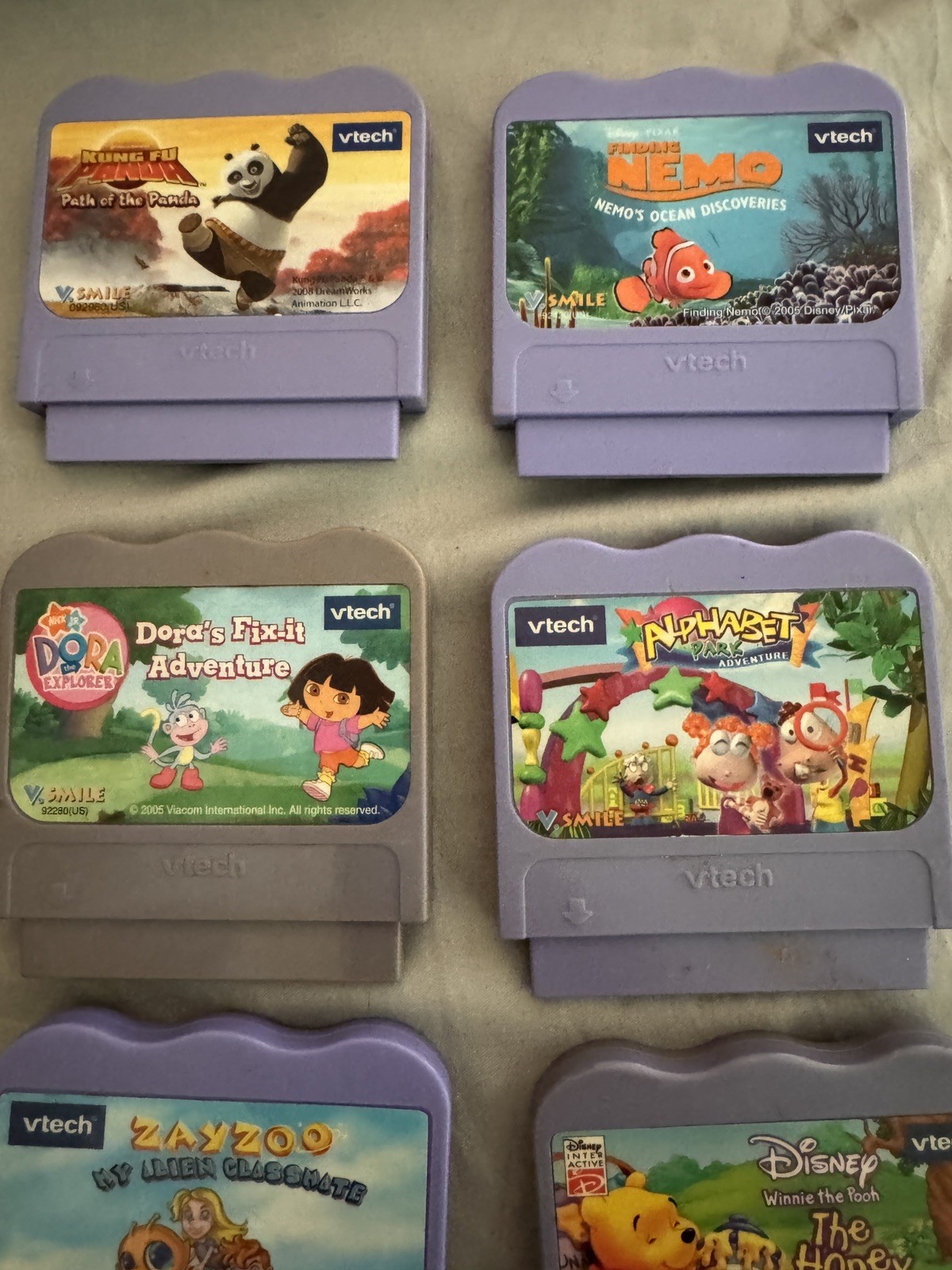 Big 20 VTech V.Smile & V.Motion Game Lot Disney Scooby Doo Spider-Man SpongeBob