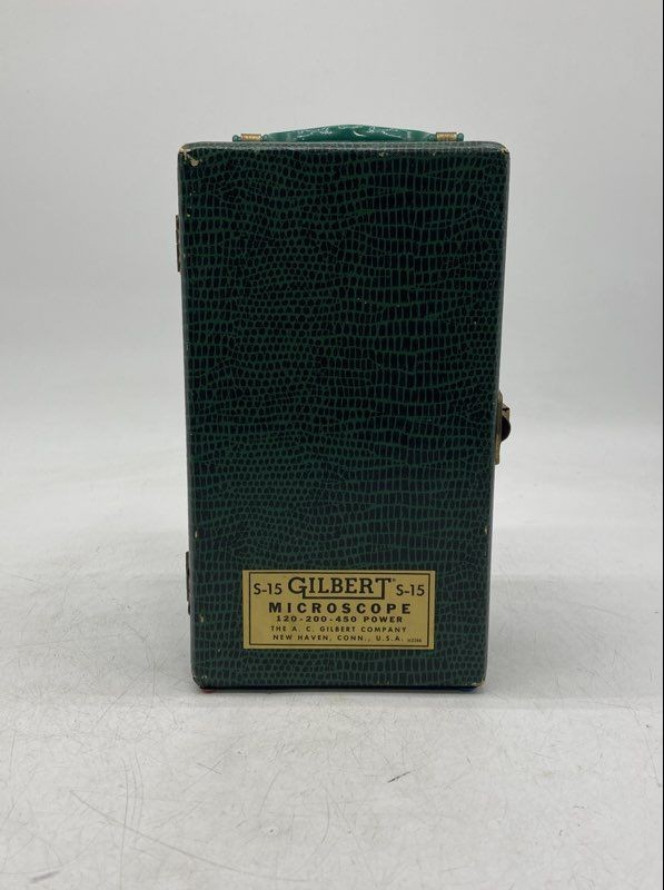 Vintage Gilbert Opto Collectible Student Microscope With Manual And Box
