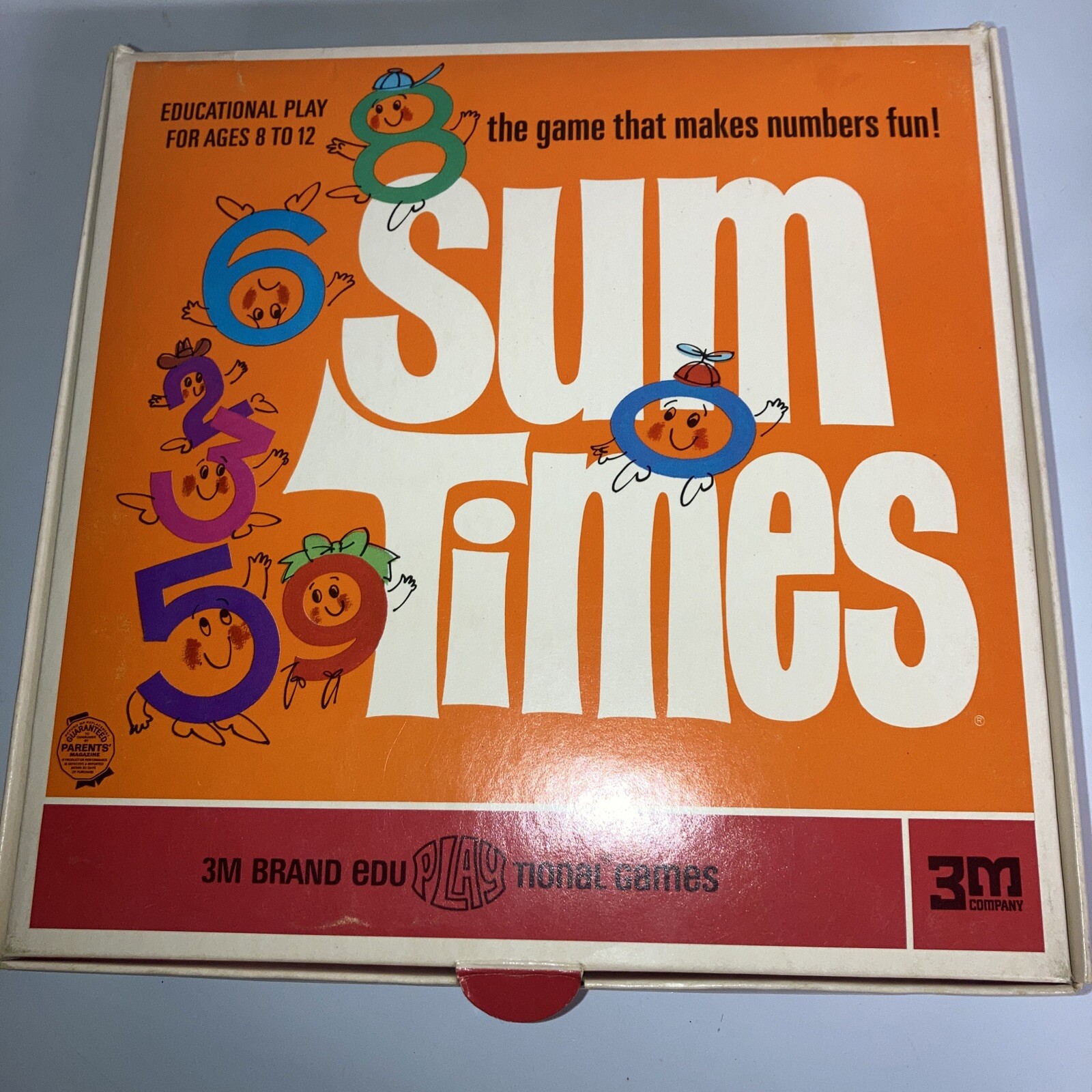 Sum Times Vintage Math Board Game 1968 Classic eduPLAYtional Game 2 Ed VHTF Read