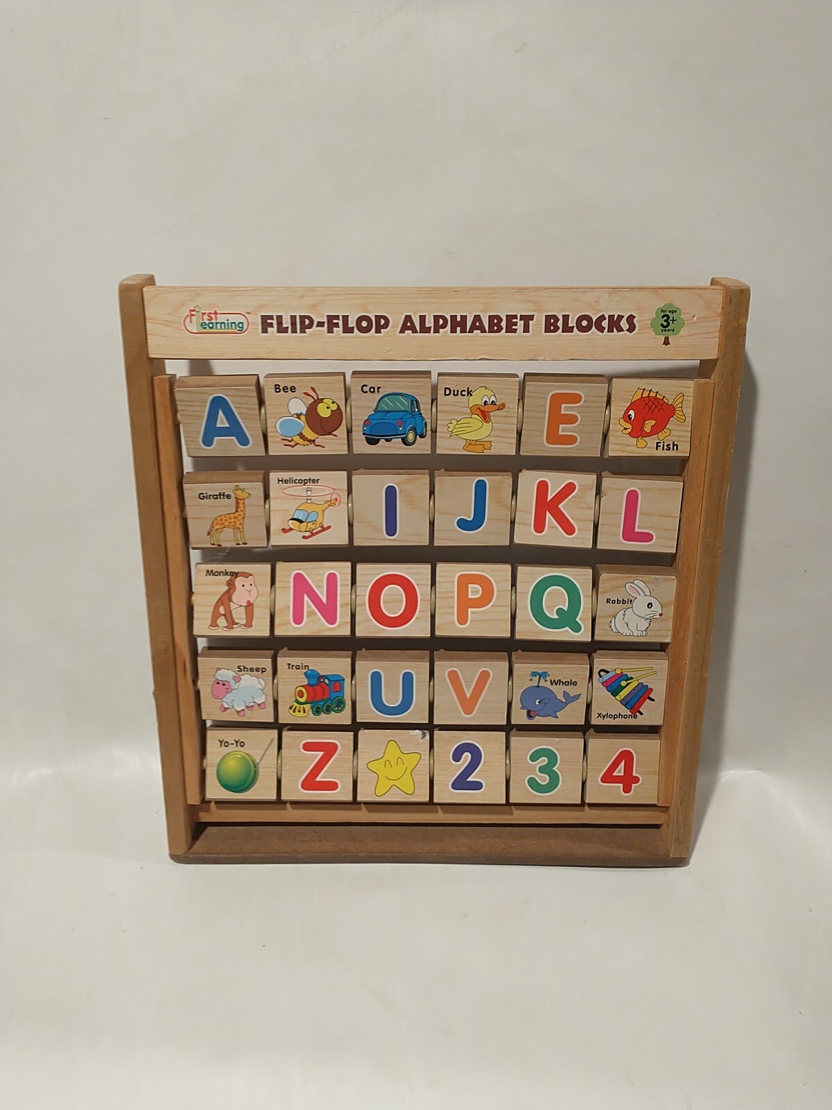 First Learning Flip Flop Alphabet Blocks Educational 3 Years+ 11″X10″