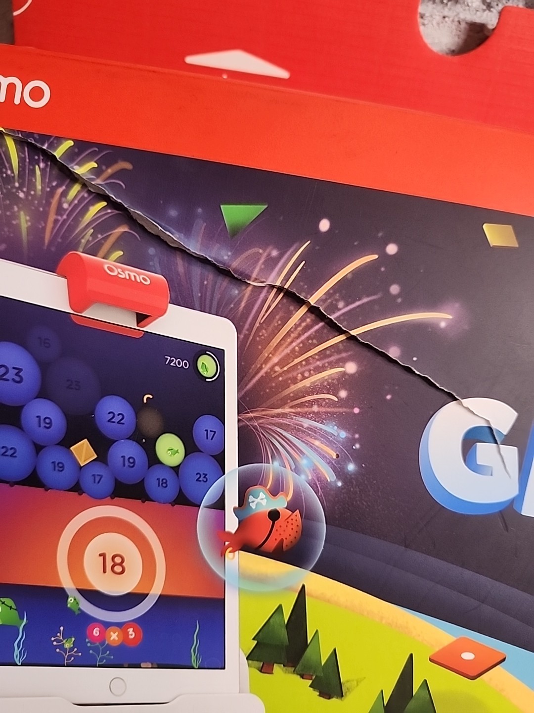 Osmo -Genius Starter Kit for iPad – 5 Learning Games Ages 6-10 NEW OPEN BOX