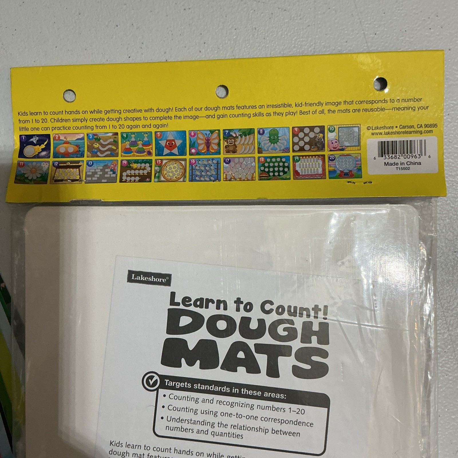 Lakeshore Learning Dough Mats Learn To Count & Shapes Lot