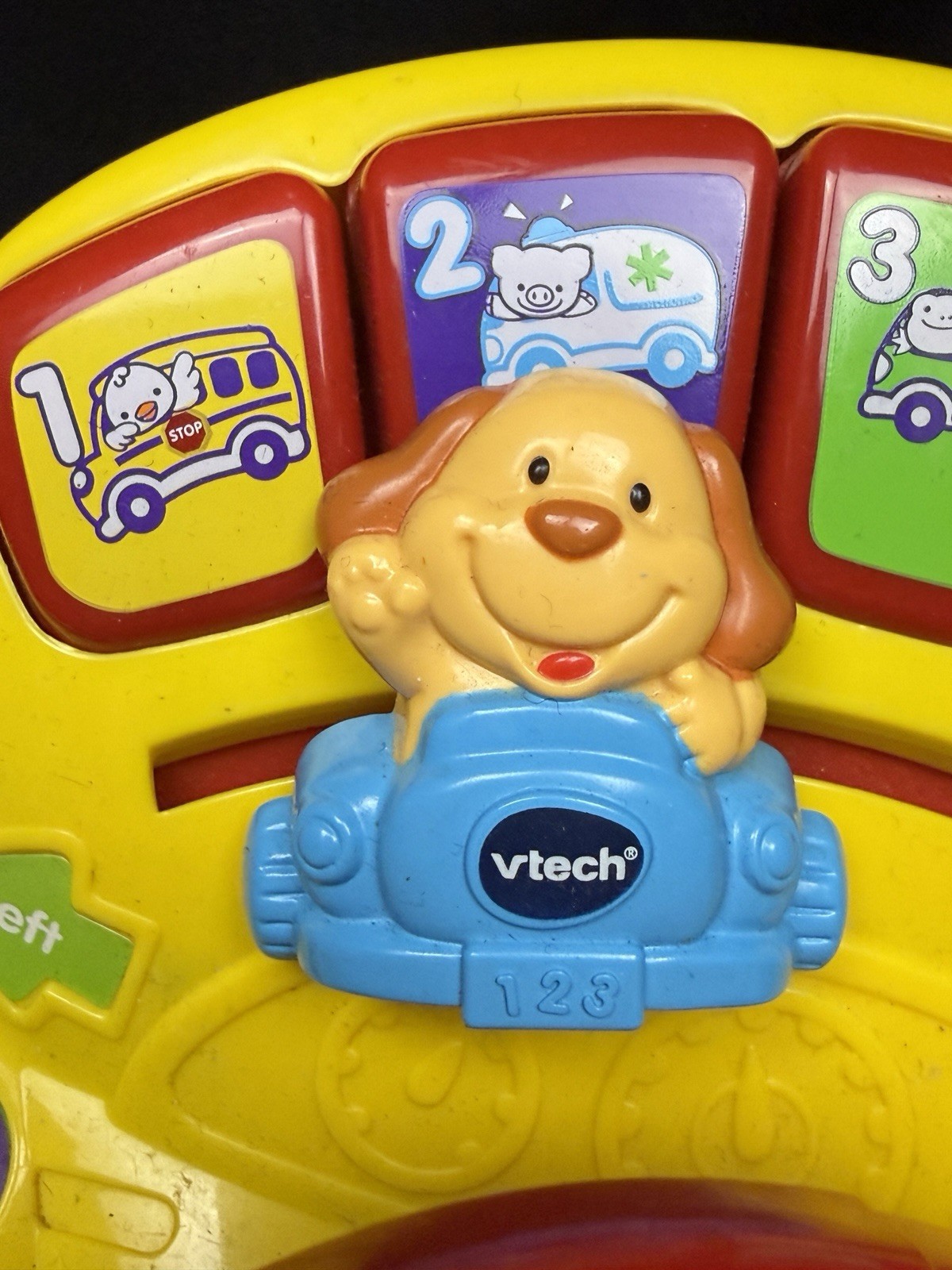 VTech Turn & Learn Driver Interactive Red and Yellow Dashboard Numbers Sings Toy