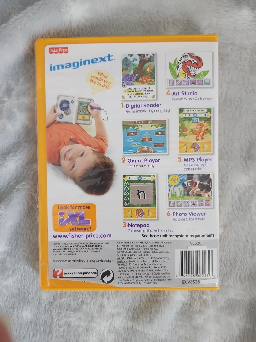 Fisher Price iXL Learning System Games Lot of 4 Games Cars Shrek Mickey Mouse