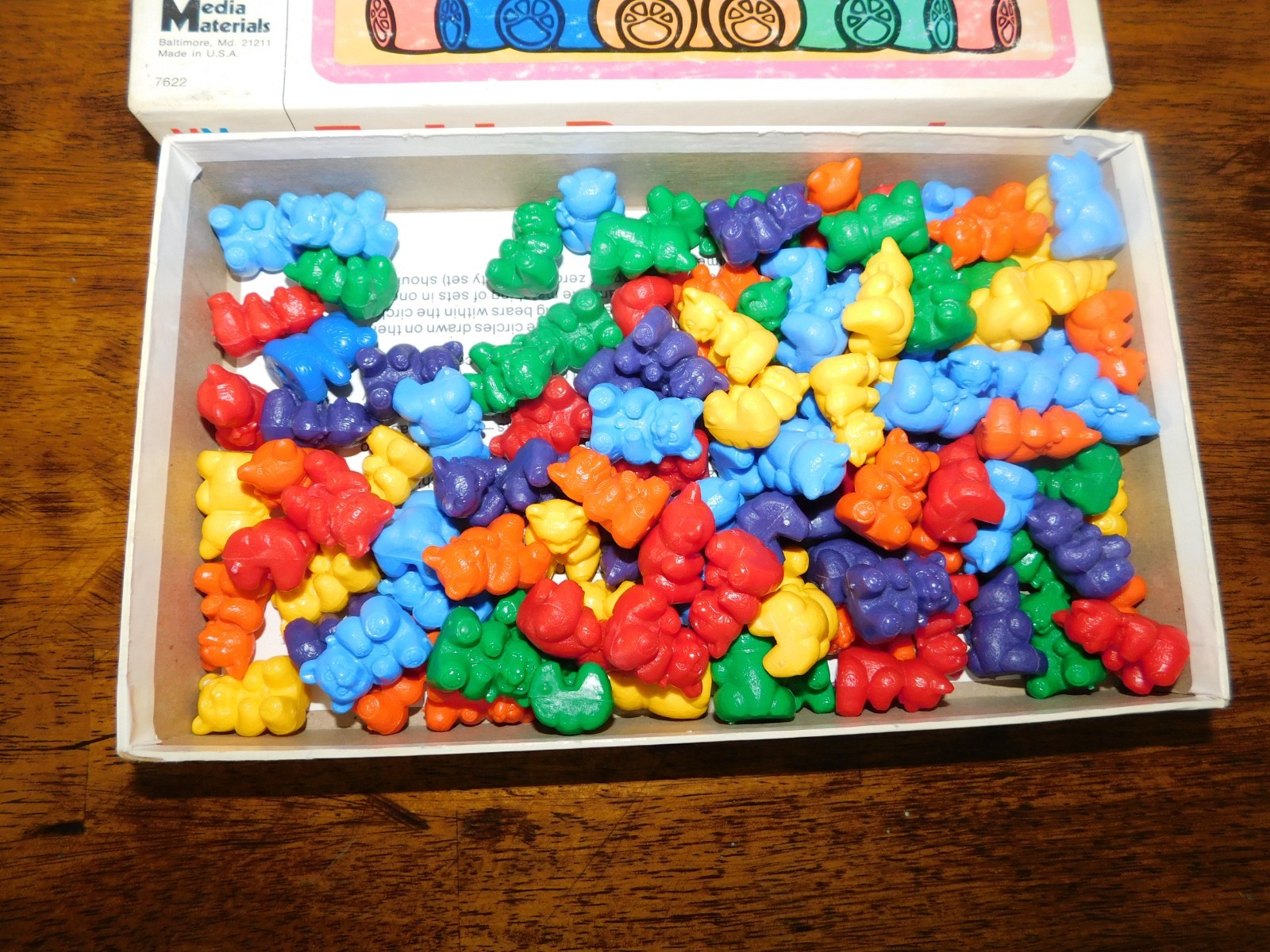 Media Materials 100+ Colorful Counting Teddy Bears Counters Numbers School