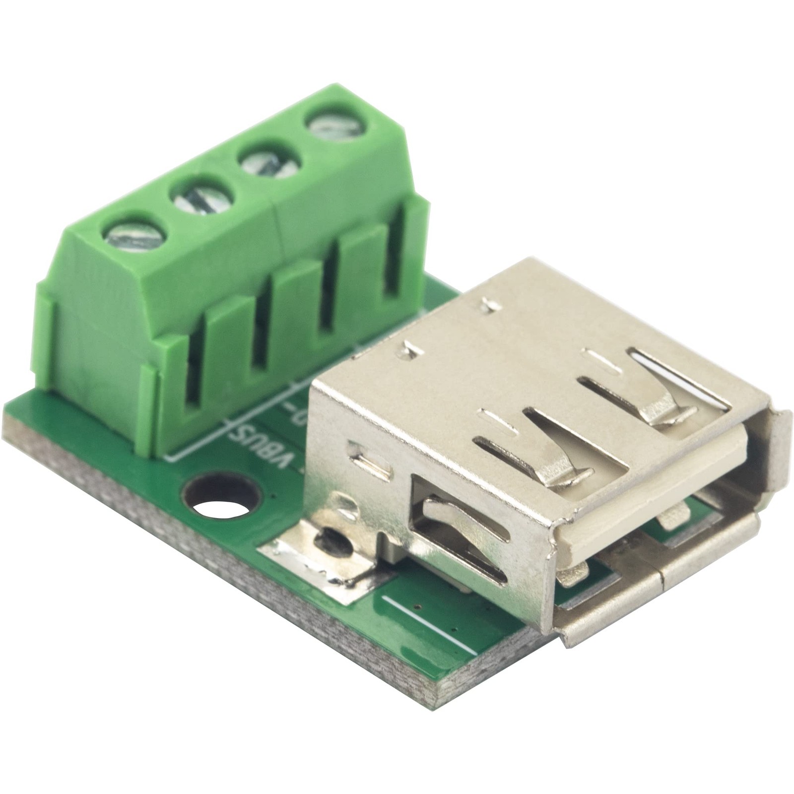 USB 2.0 Type A Female to Terminal Screw A Breakout Board (10pcs)