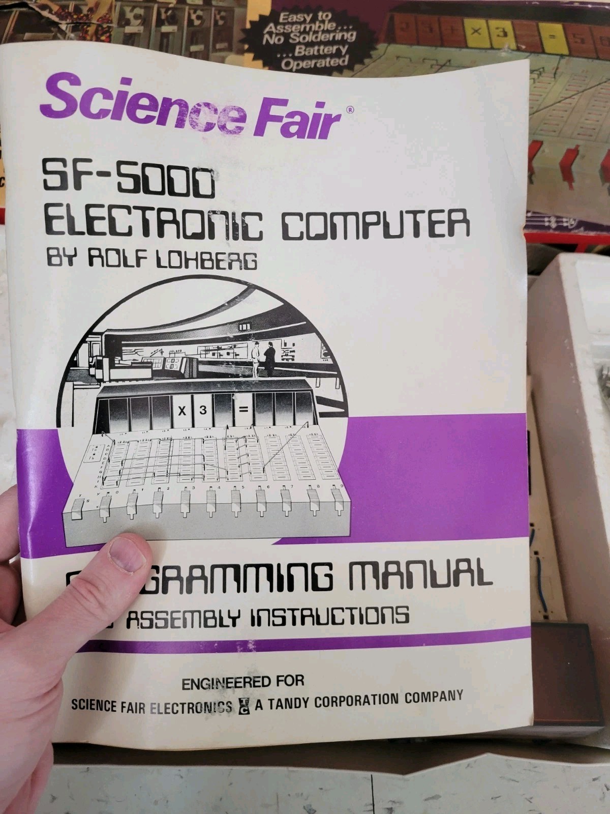 TANDY SCIENCE FAIR SF-5000 LOGIX 0-600 Electronic Digital Computer Vintage 1971