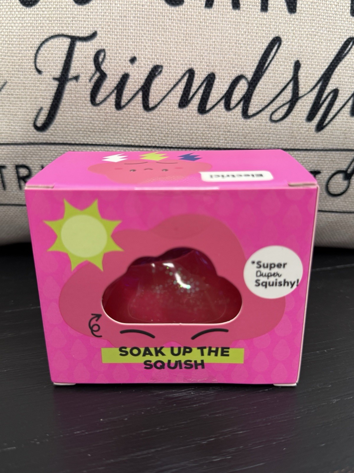 NEW J’Adore Glitter Cloud Super Duper Squishy Tactile Squeeze Toy PINK
