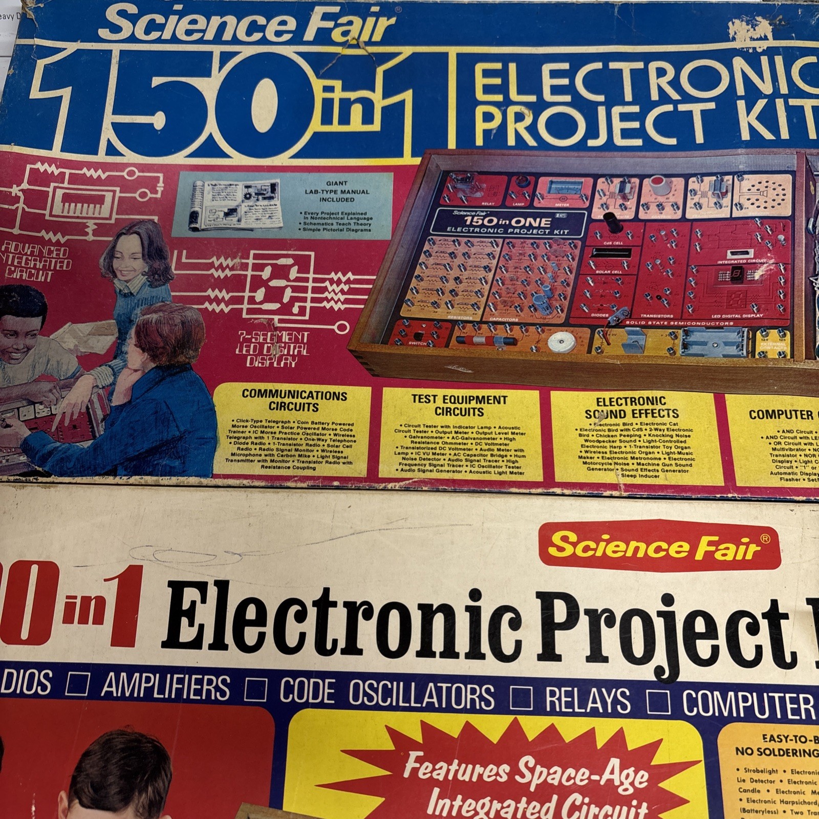 Two Science Fair Electronic Project Kits, 150 And One And 101 28–220 And 28–248
