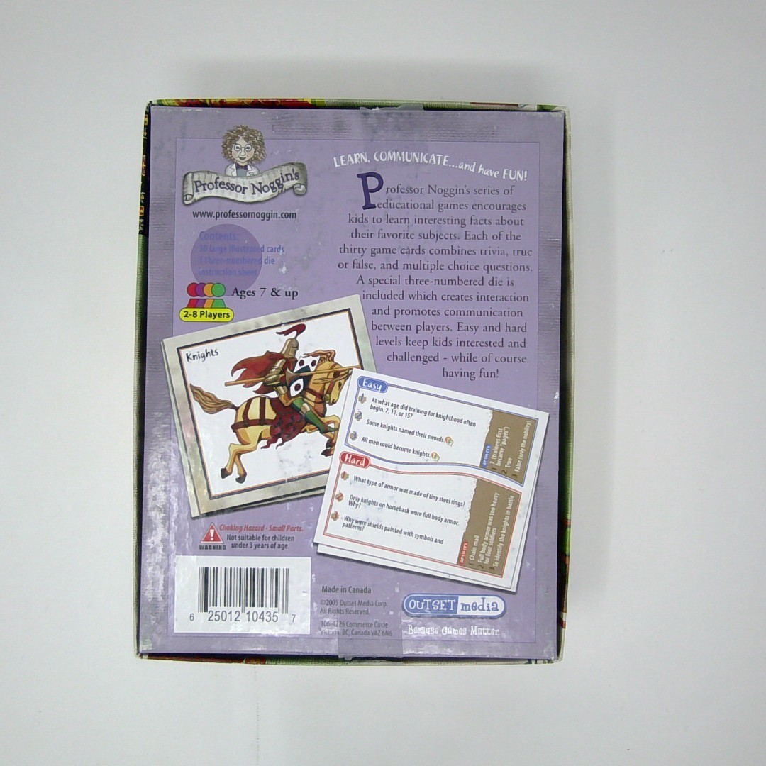 Authentic Professor Noggin’s MEDIEVAL TIMES 1066-1453 AD Card Game Complete