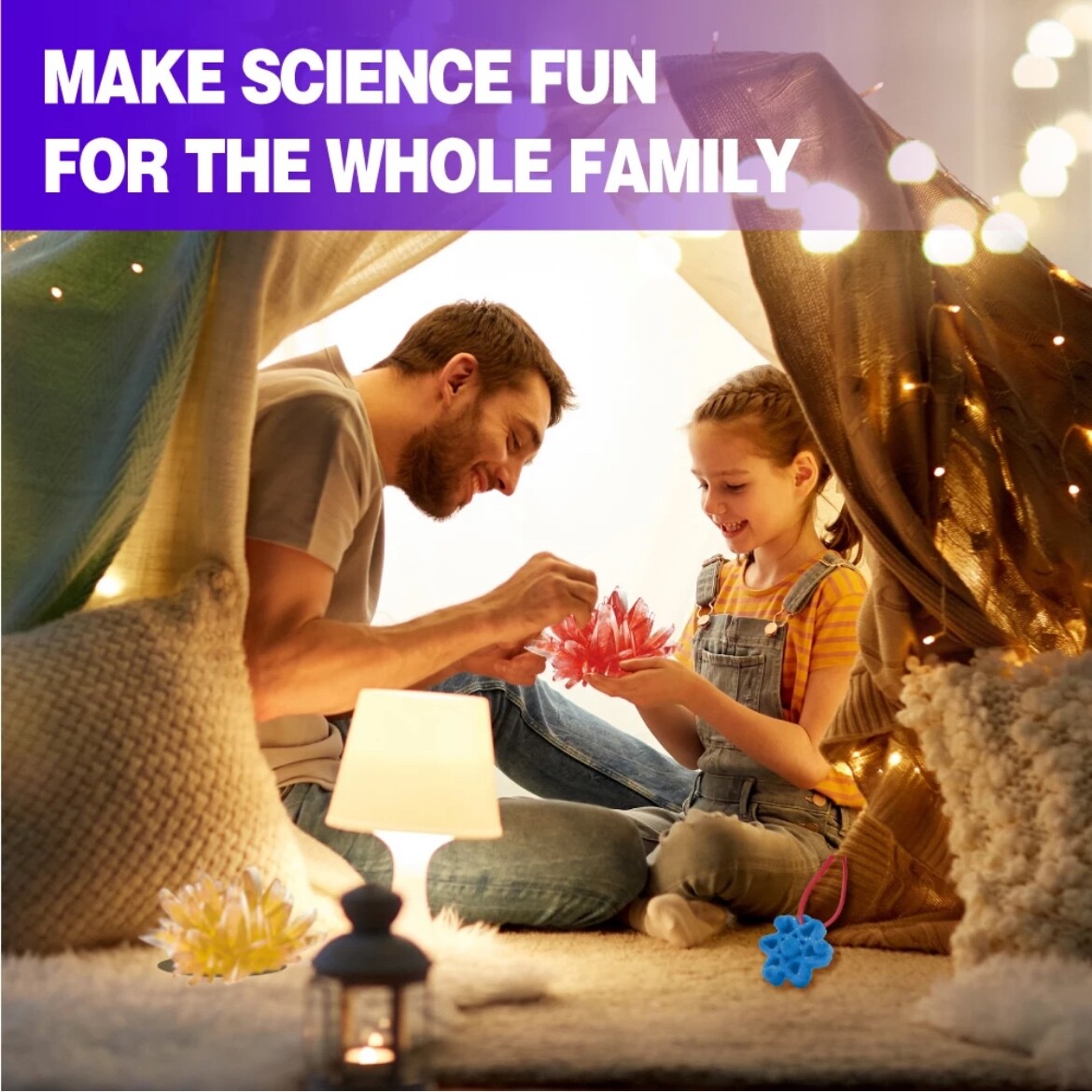 BIG BANG SCIENCE Kids Multicolor Crystal Growing Kit Birthday Christmas Gift