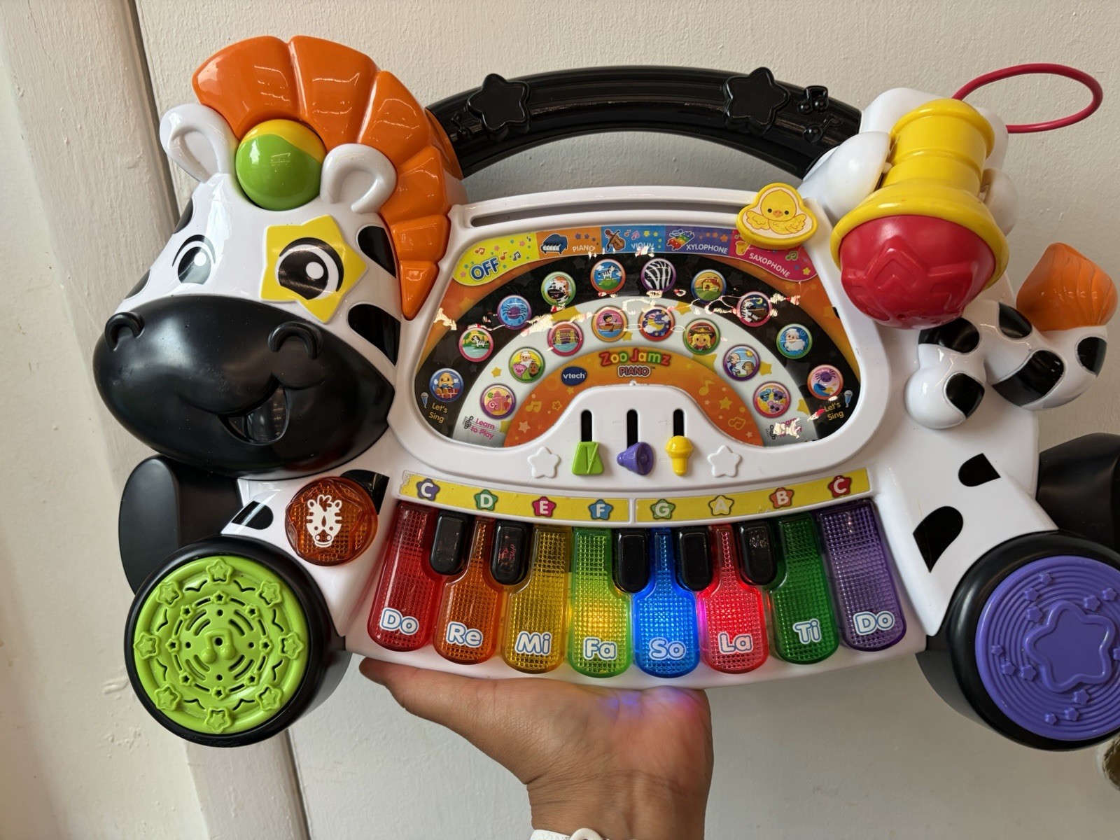 VTech Zoo Jamz Zebra Piano Musical Keyboard Educational Toddler Toy 1-2 Years
