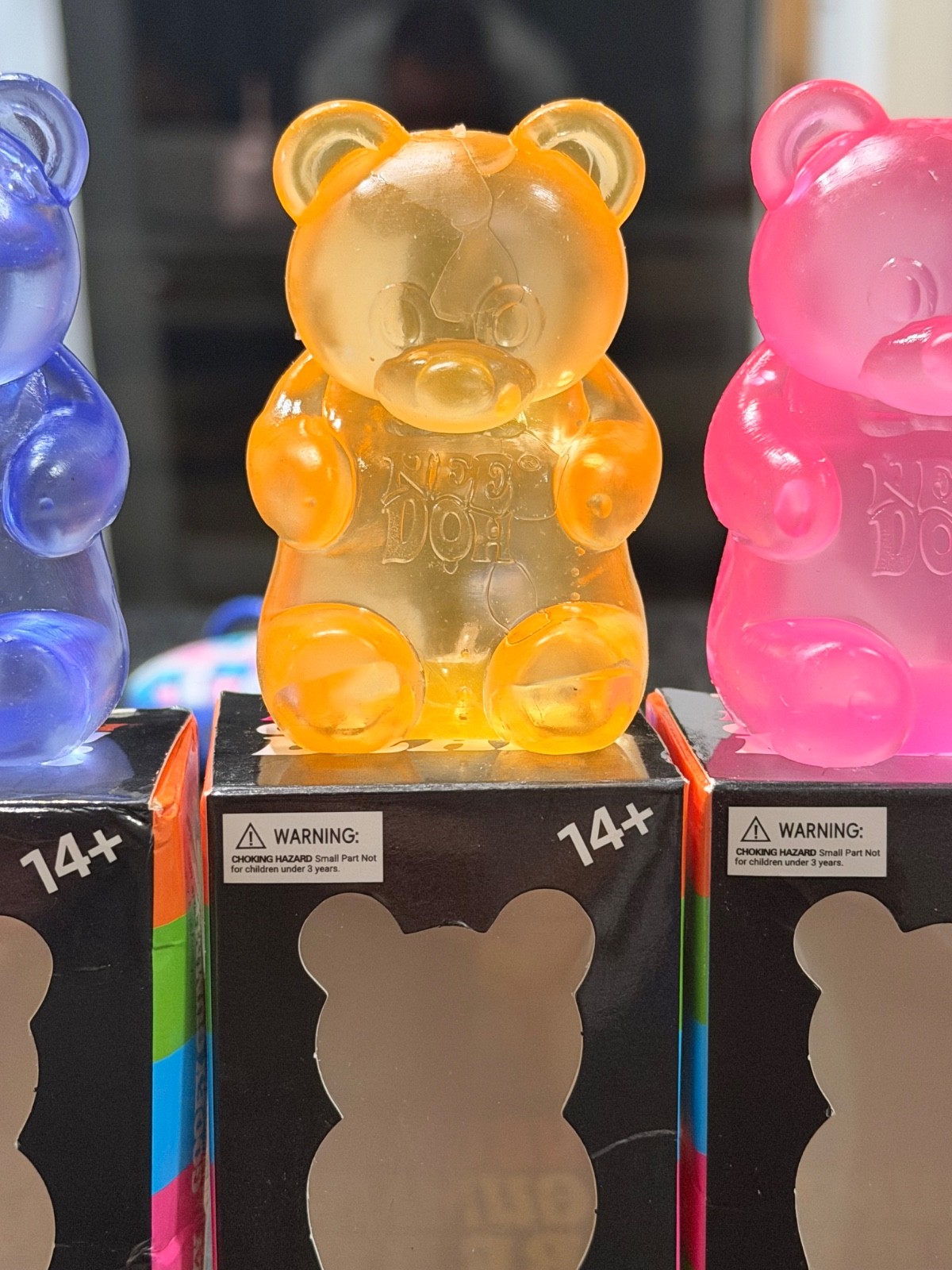 1x Yellow Gummy Bear Squishy Toy Sensory ADHD