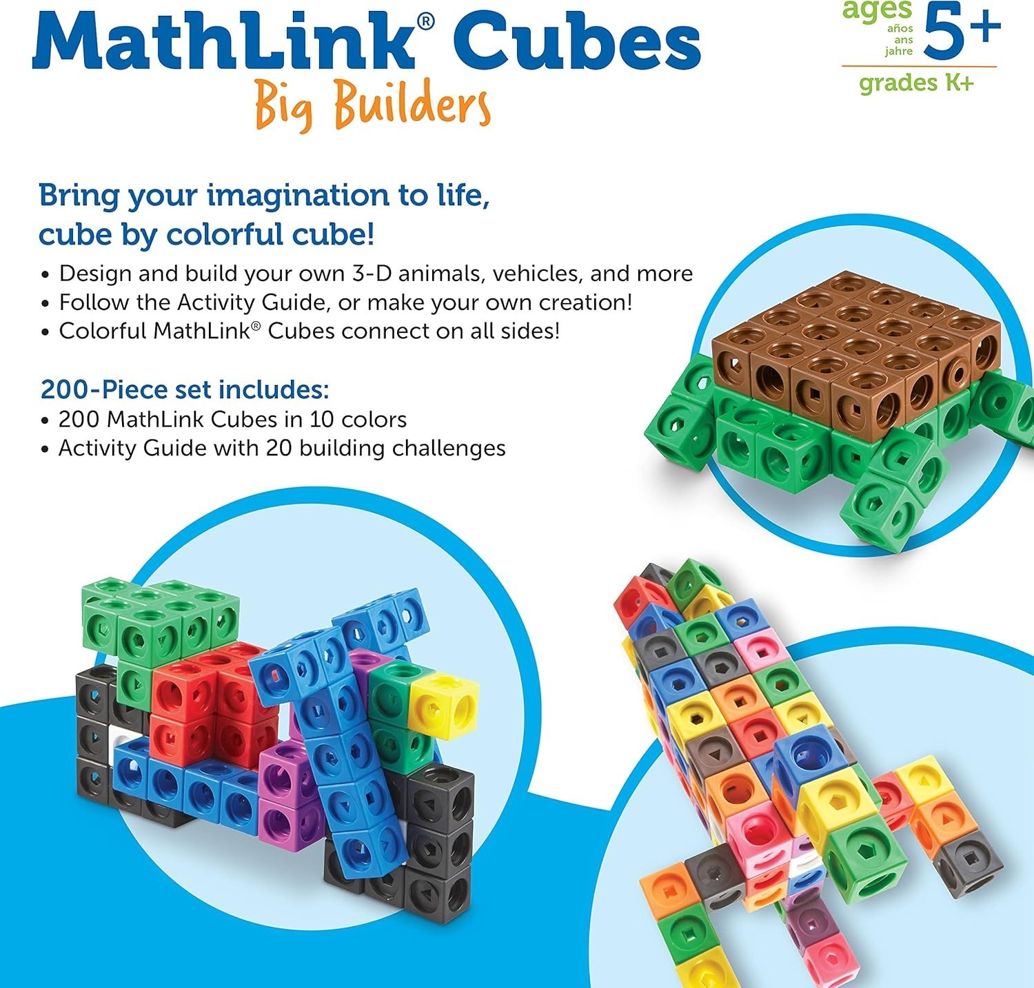 Colorful Math Manipulatives – Building Blocks for Kids
