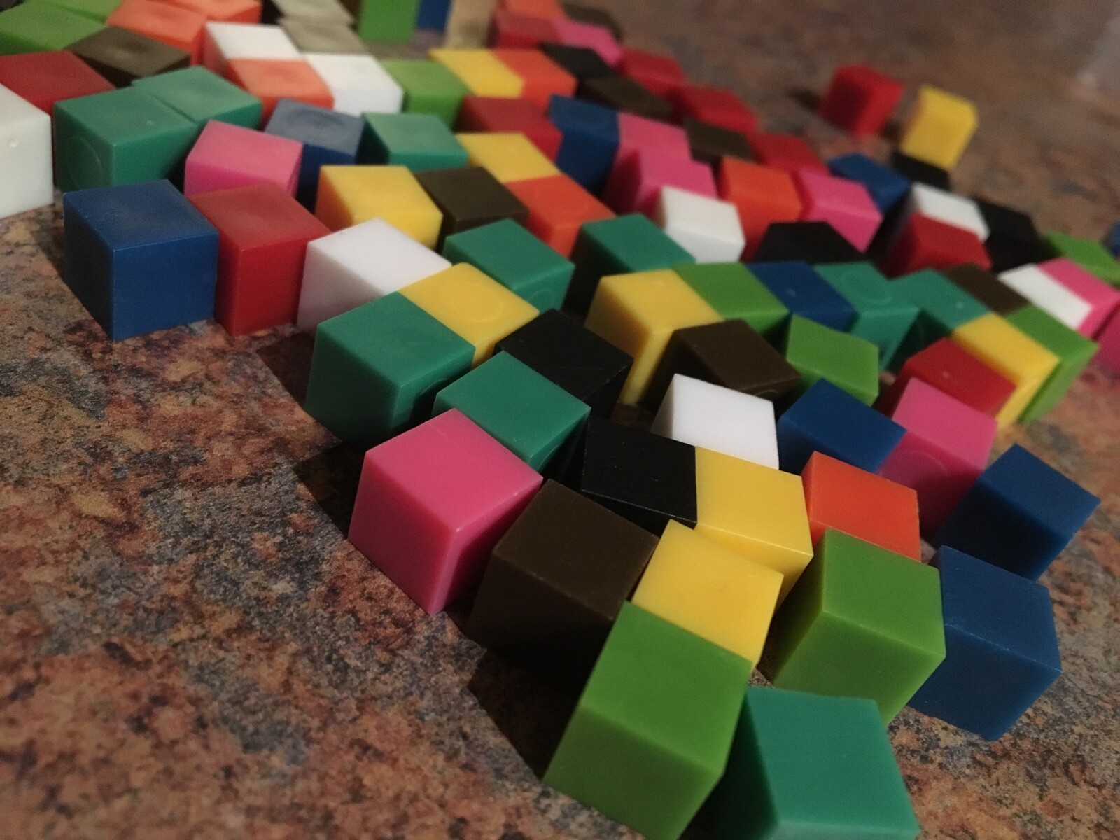 100 pc ETA Cuisenaire Centimeter Cubes Non-Interlocking algebra math homeschool