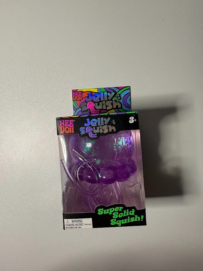 NEW Nee Doh Jelly Squish AUTHENTIC Purple Jellyfish Squeeze Toy Schylling