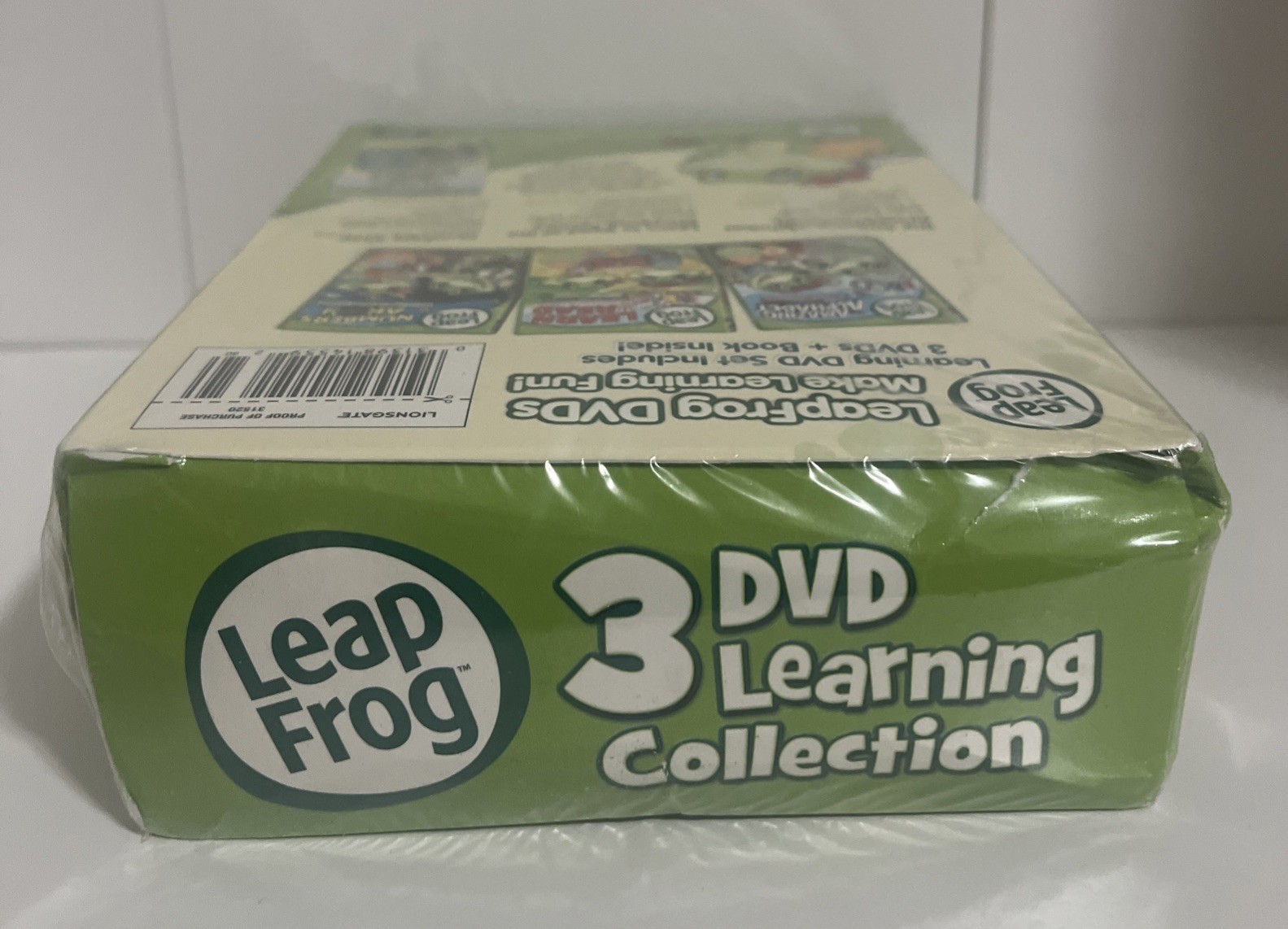 LeapFrog 3 DVD’s Learning Collection Set Alphabet, Numbers, & Read Plus Book New