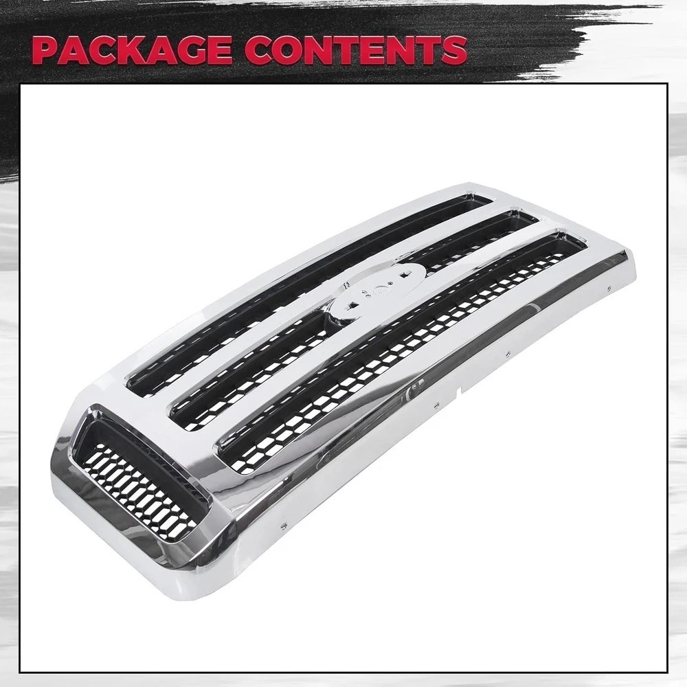 Front Grille Compatible with 2005-2007 Ford F250 F350 F450 F550 SuperDuty FO1200
