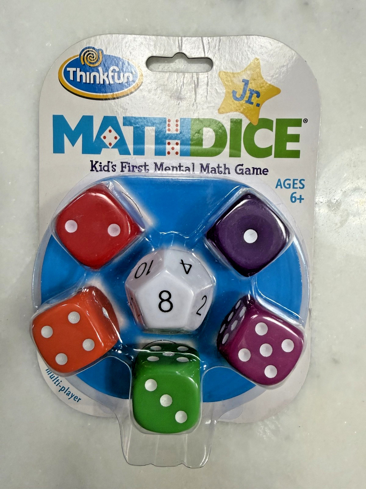 Thinkfun Jr. Math Dice Game Kids First Mental Math Game Ages 6+ Educational Game