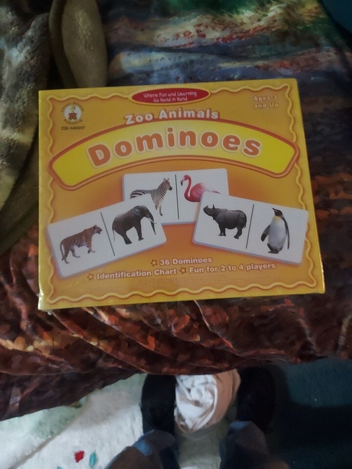 Dominos Zoo Animals, Ages 3 And Up. Sealed New