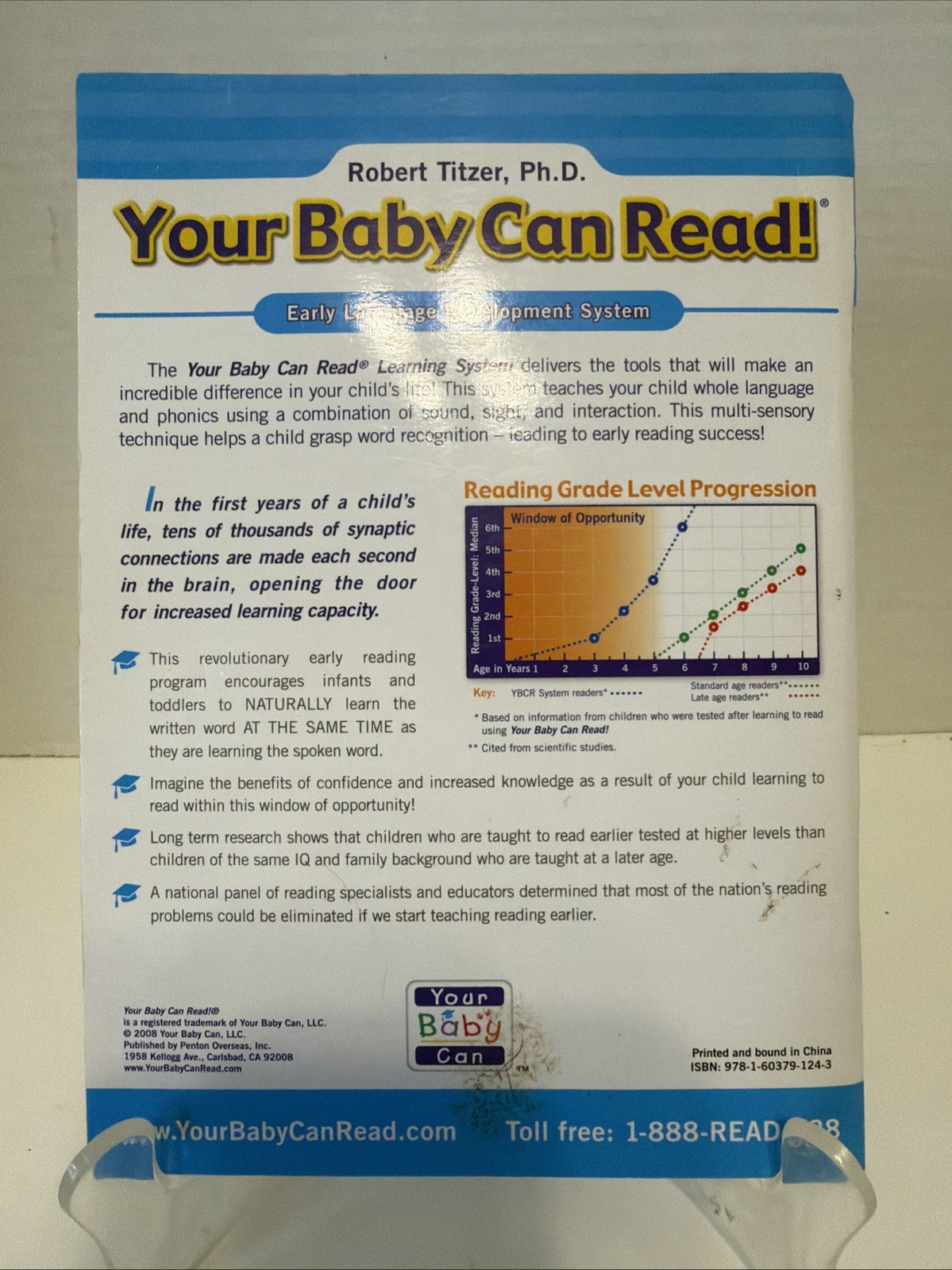 Your Baby Can Read Early Development Reading System 4 DVDs 5 Books