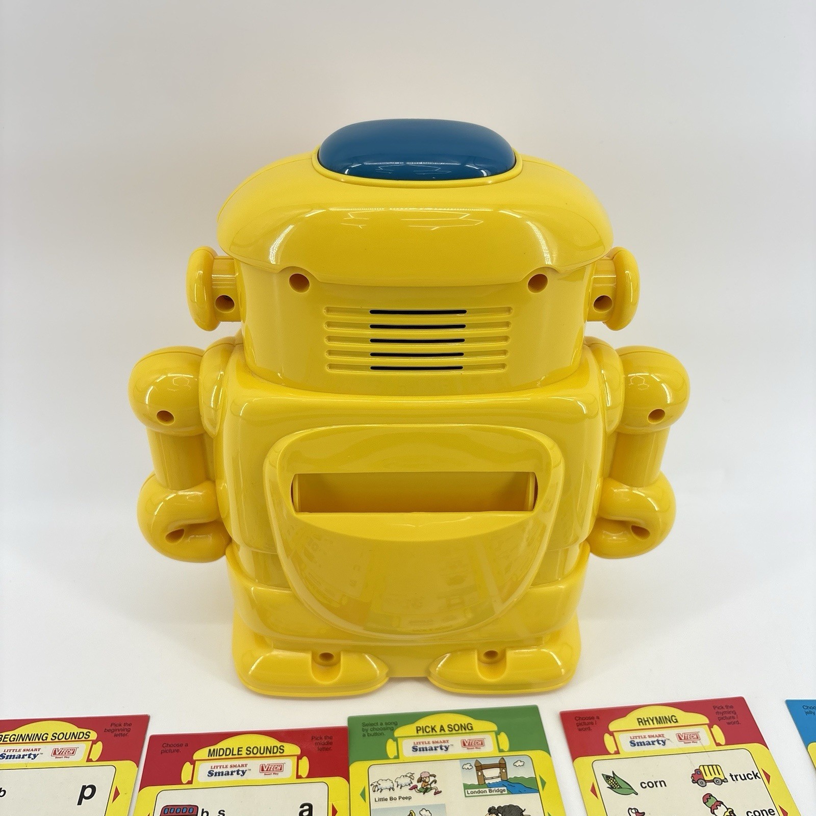 VTech Talking Little Smart Smarty VTG Robot & 10 2-Sided Activity Cards Works