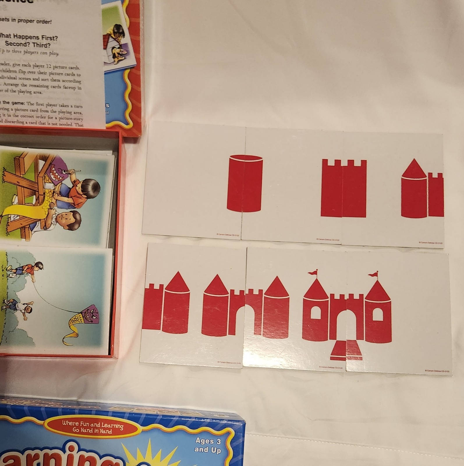 Learning To Sequence 6-Scene & 4-Scene Sets Learning Cards Set Of 2