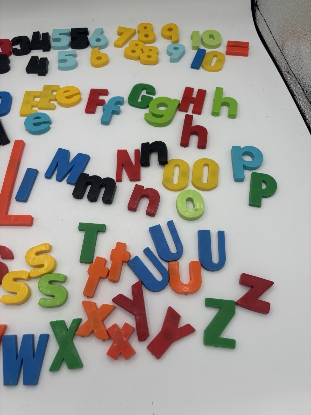 Magnetic Alphabet Letters & Numbers Vintage & Modern – Mixed Lot Of approx 96