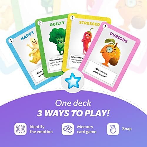 Emotion Cards for Kids – Feelings Flashcards for Social Skills & Emotional Intel