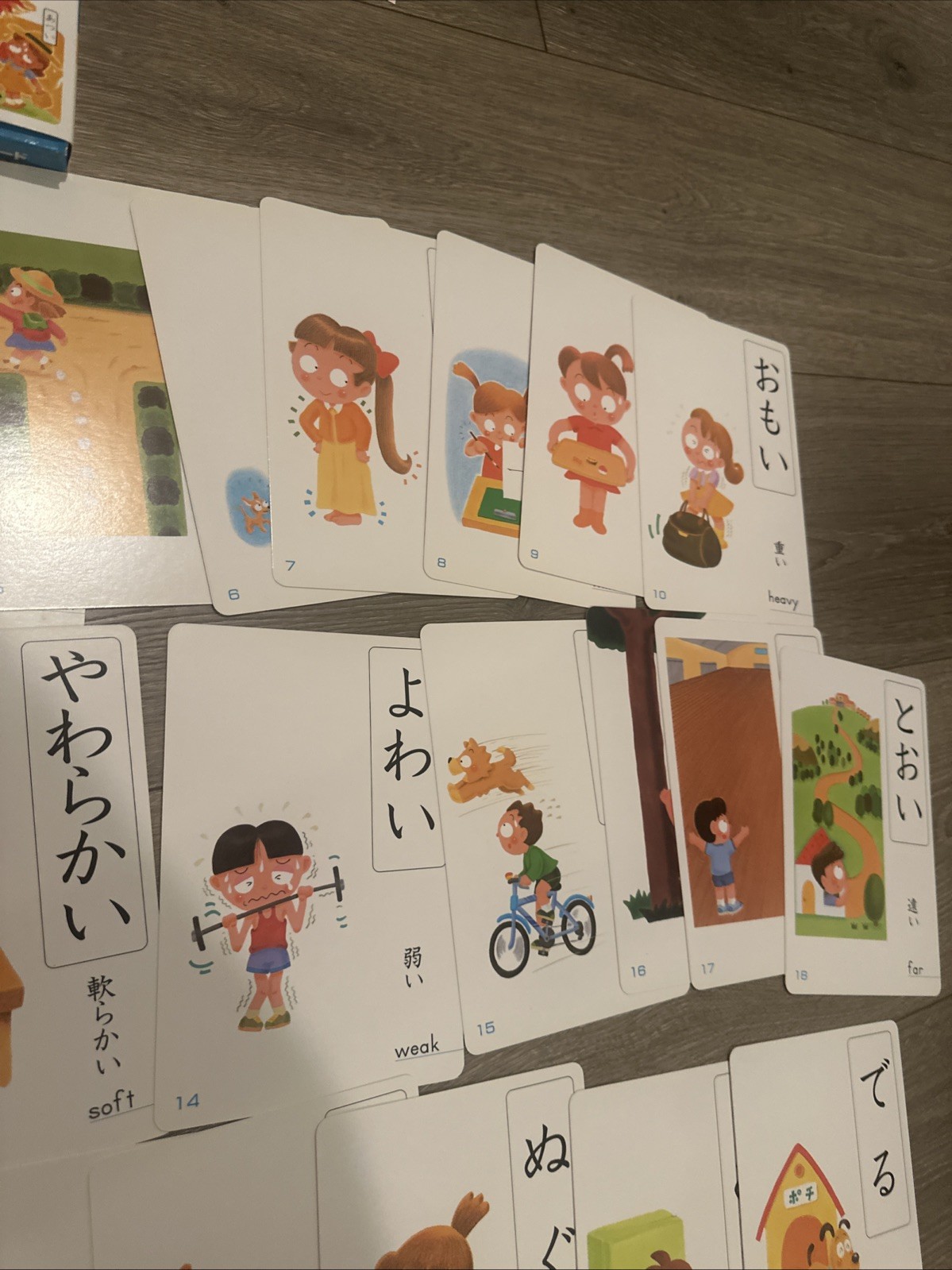 Kumon Opposite Words Card educational set for toddlers Japan