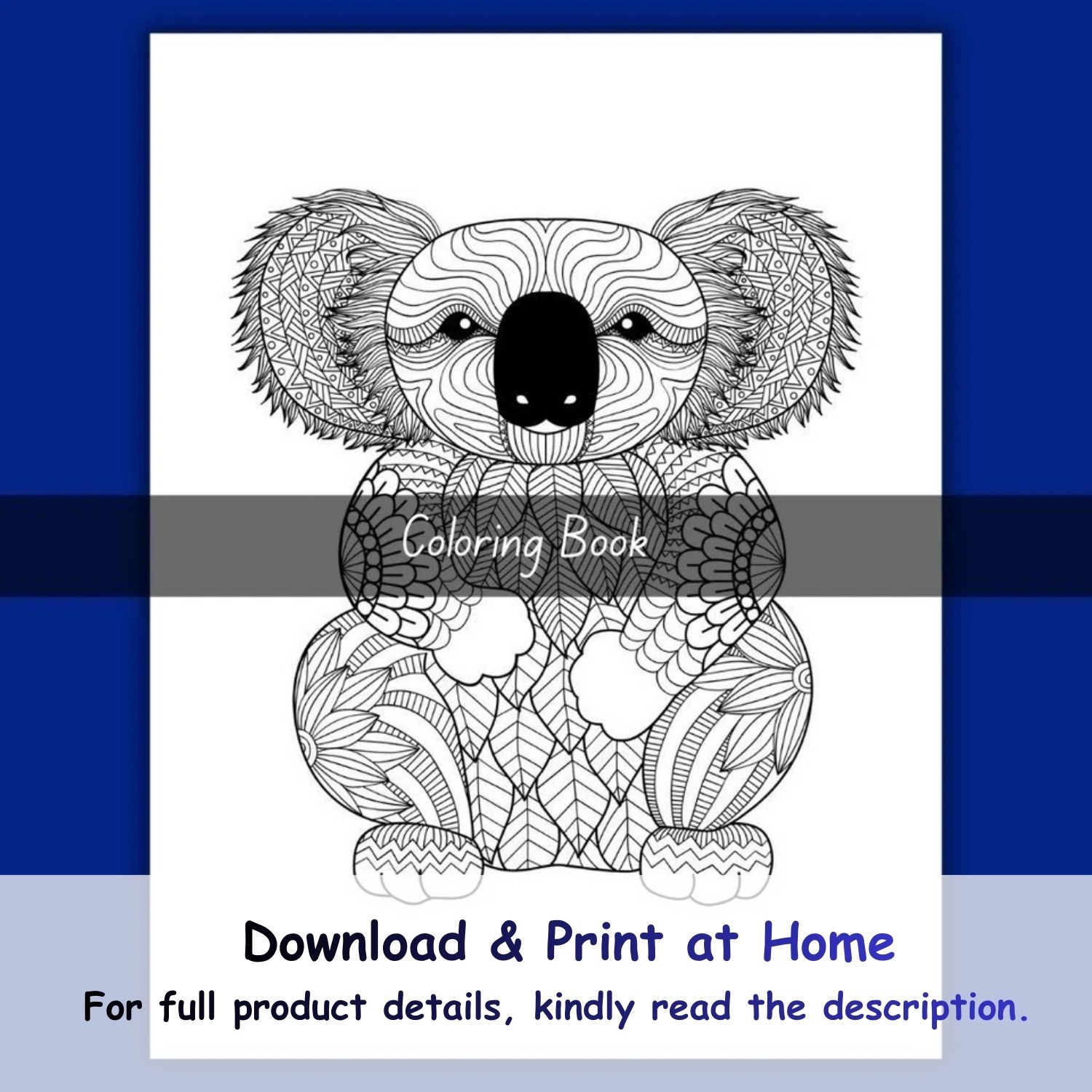 Animal Kingdom – Advanced Coloring Book for Relaxation and Focus | Printable